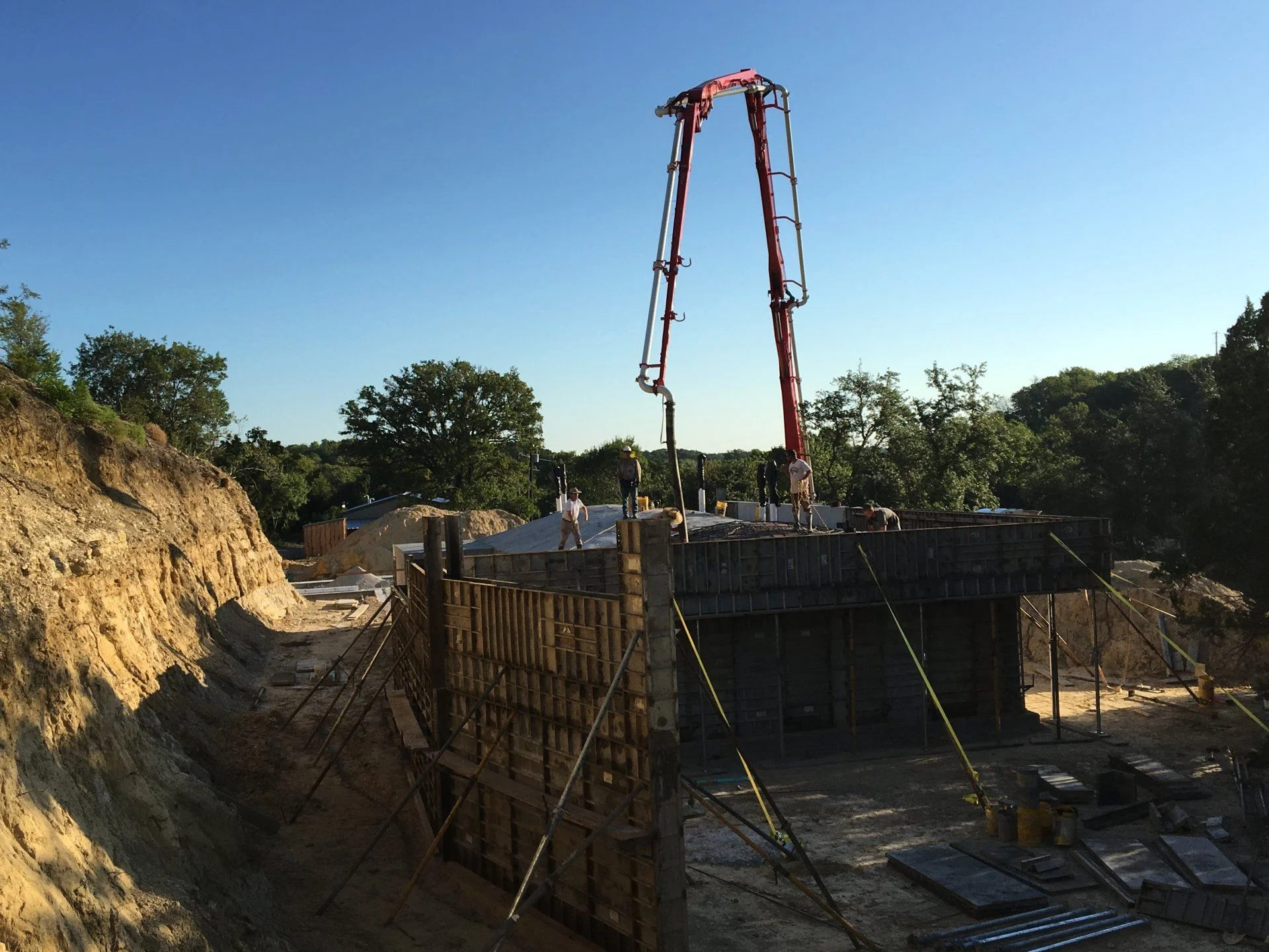 3rd module pour, view from the south