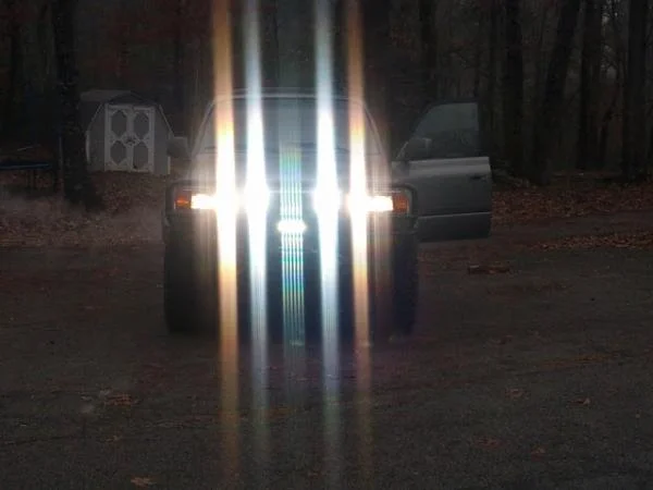 7" Warn HID Lights On