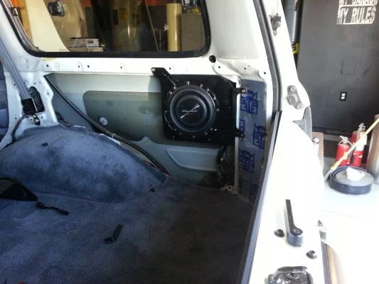 8" sub in place