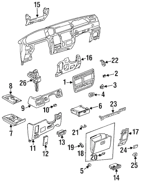 80 Series Dash Parts