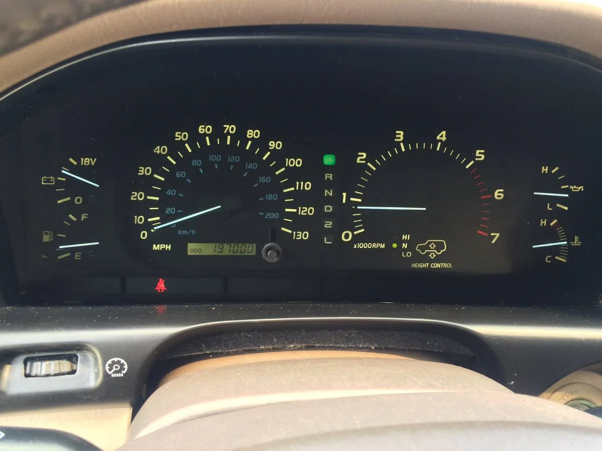 99 LX470  Gauge Cluster