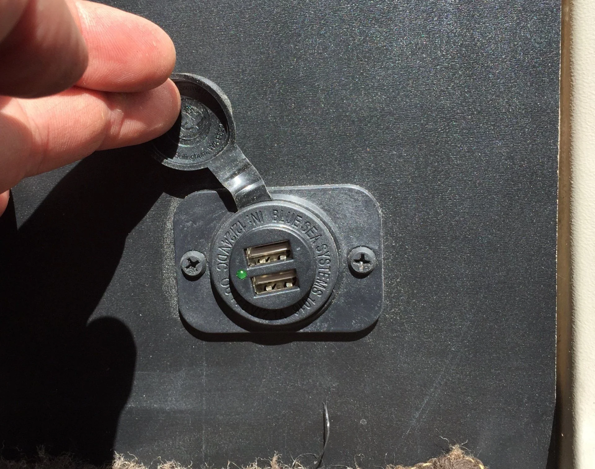 adding a usb outlet as well.