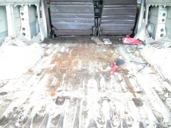 all the mud and interior removed