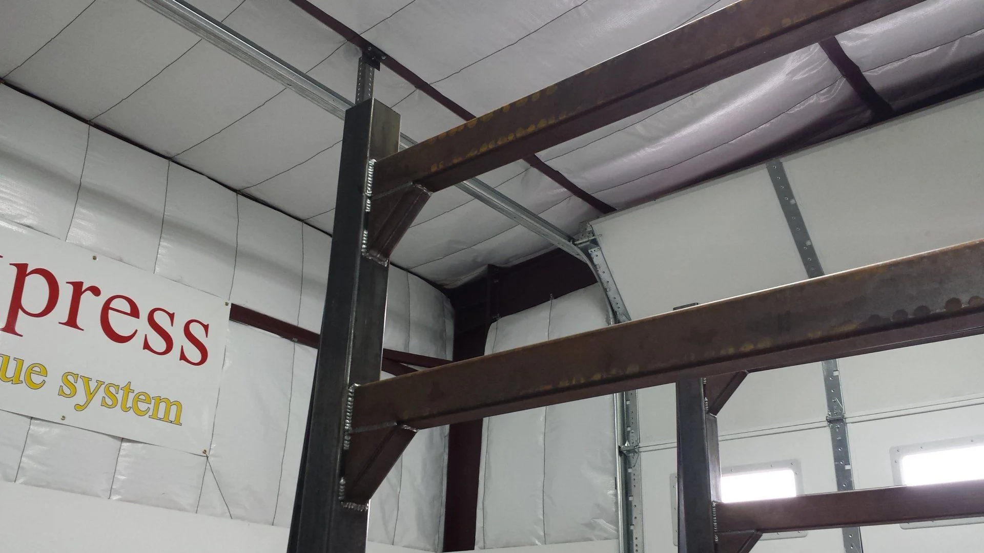 Arms that will support the steel plates