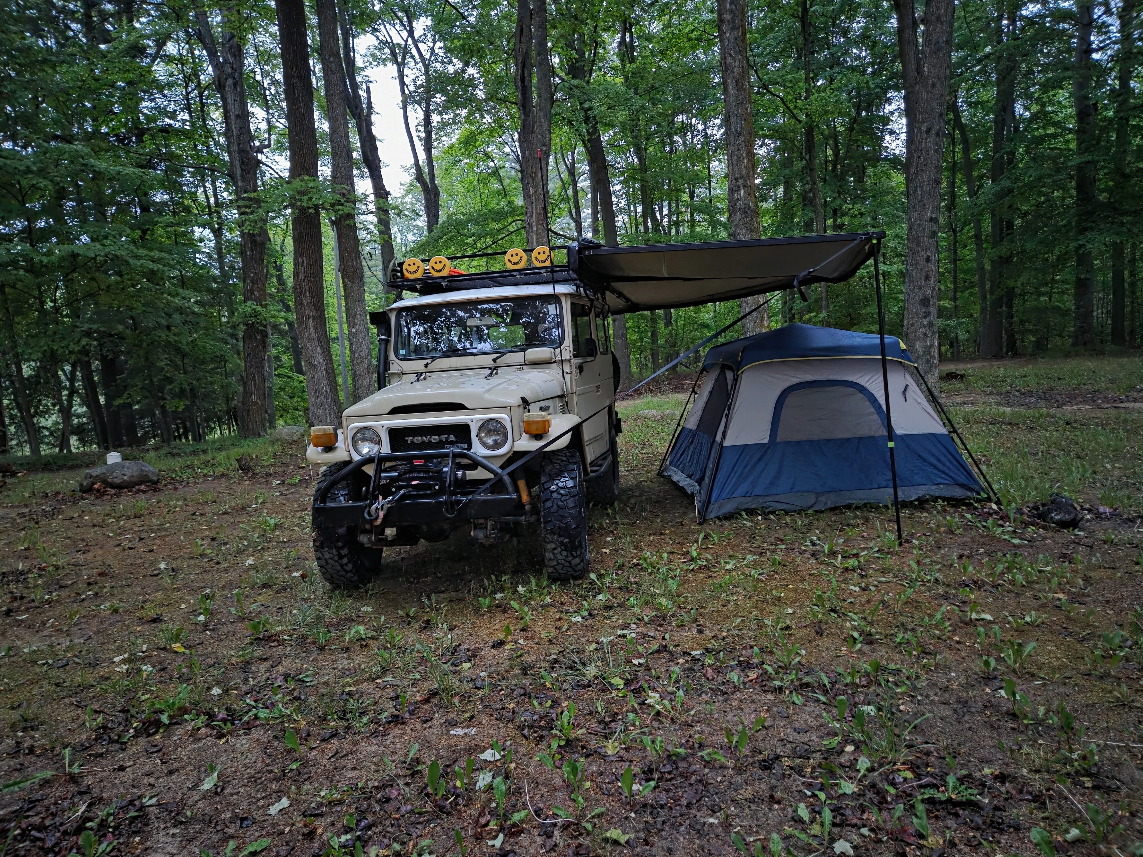 At camp