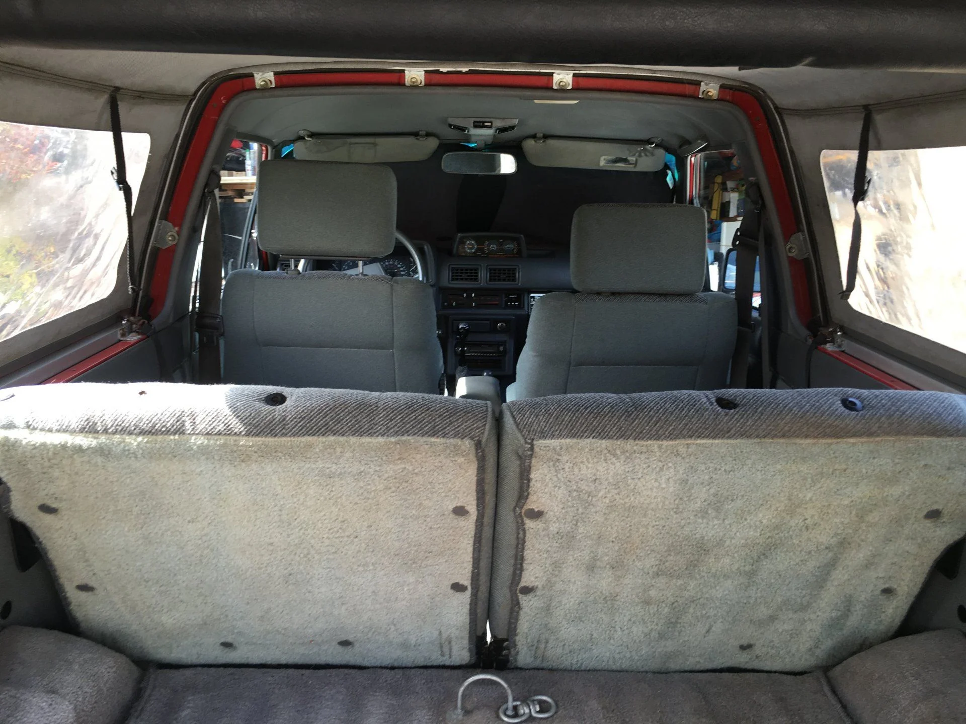 back of seats