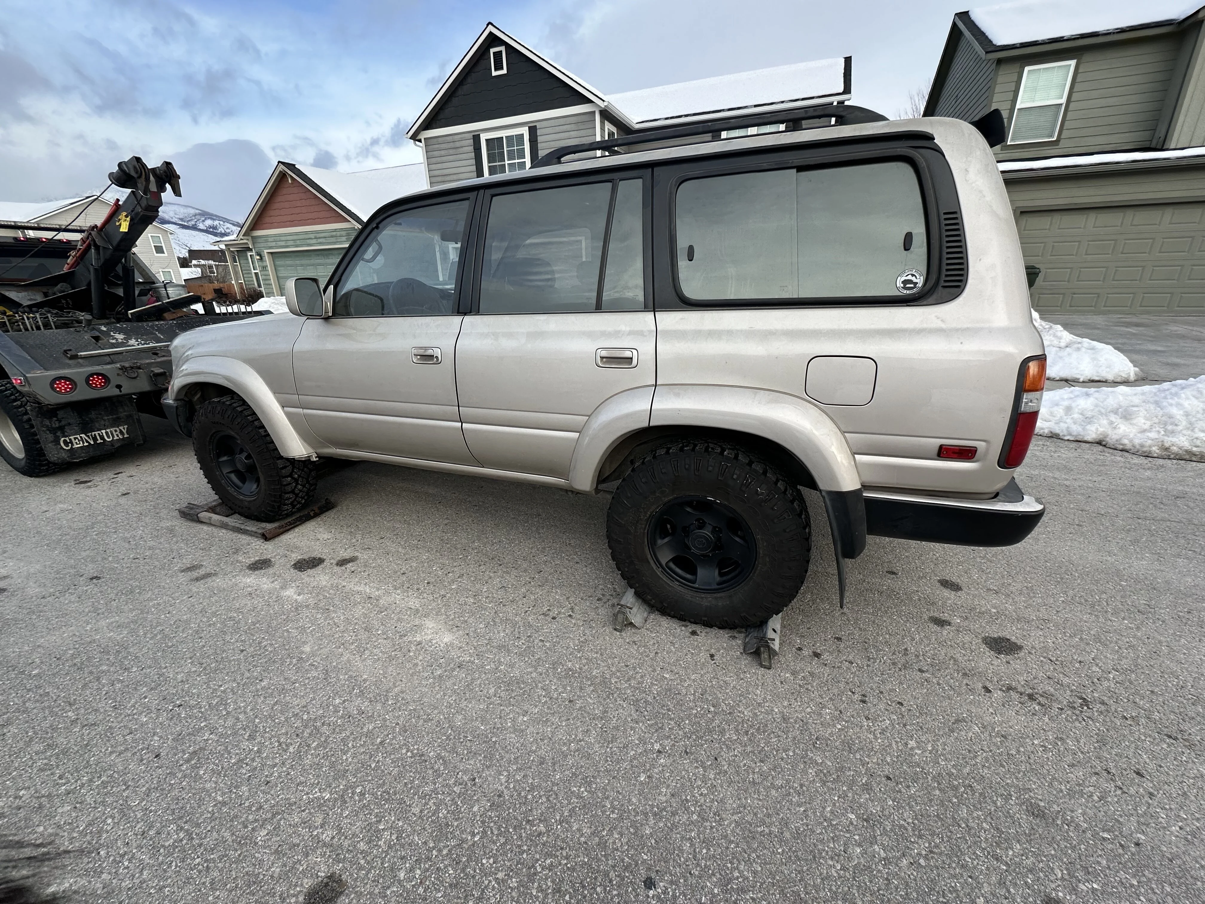 Being pick up for engine repairs