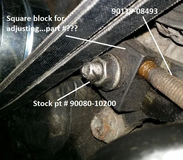 belt adjustment square block