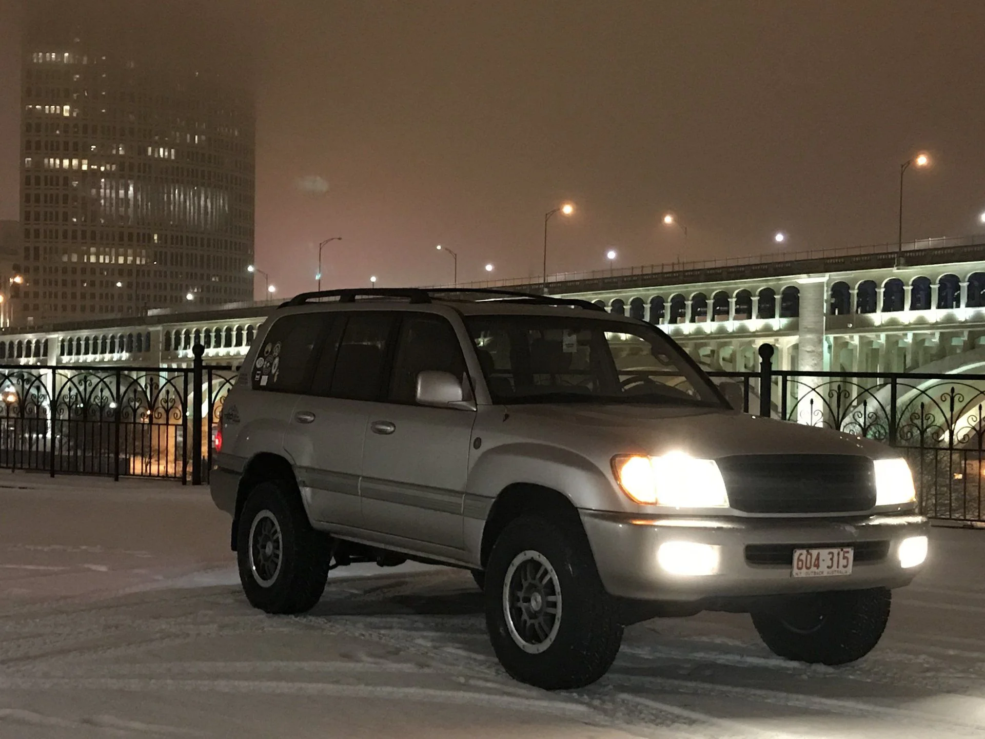 Blacked out grill and added aussie front plates. Also forgot to mention new tires.