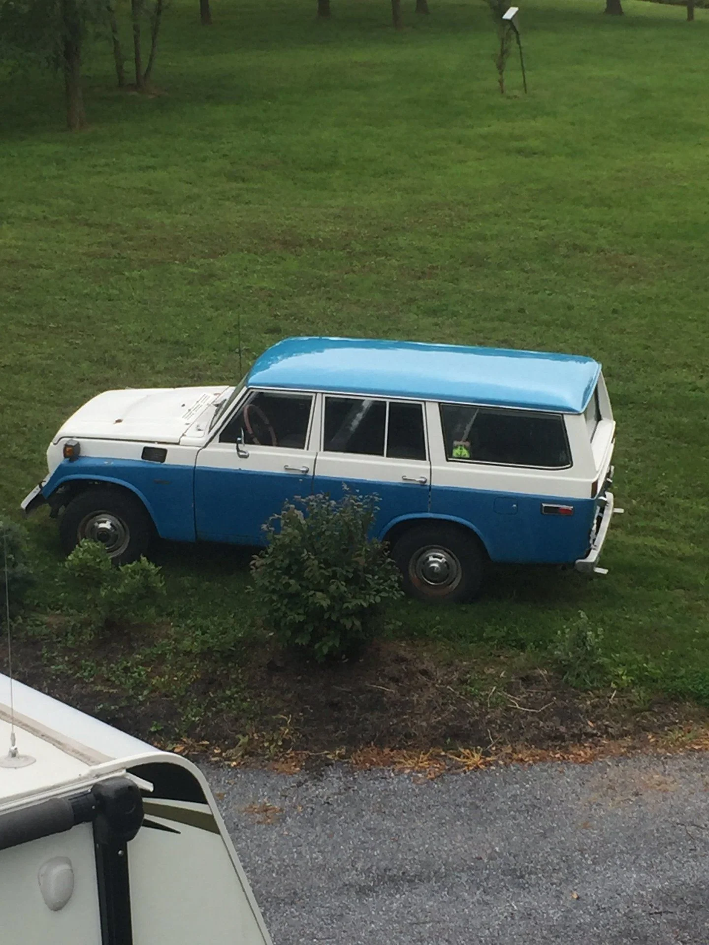 Blue 76 after roof paint