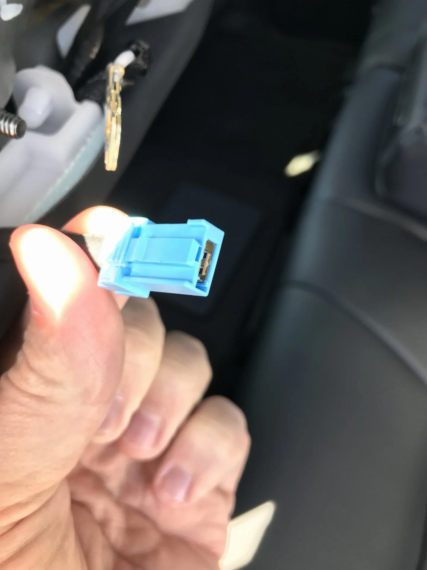 Blue connector