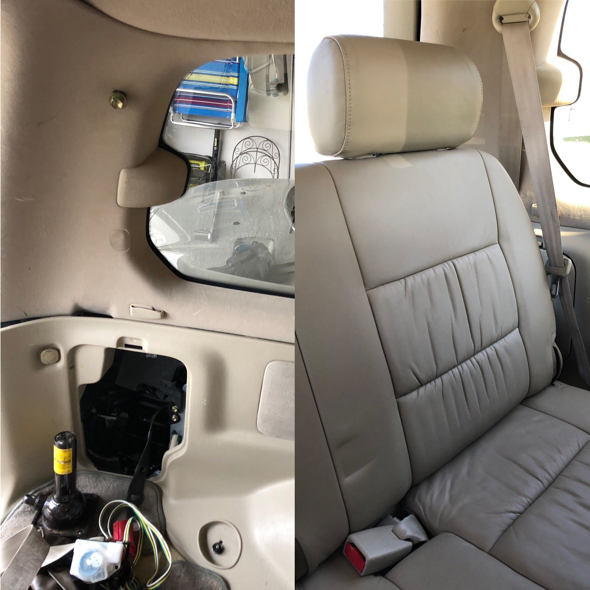 Bought a replacement 3rd row from a fellow mudder. Mine didn't come with the DS seat when I bought it. Also reinstalled the seatbelt I removed.