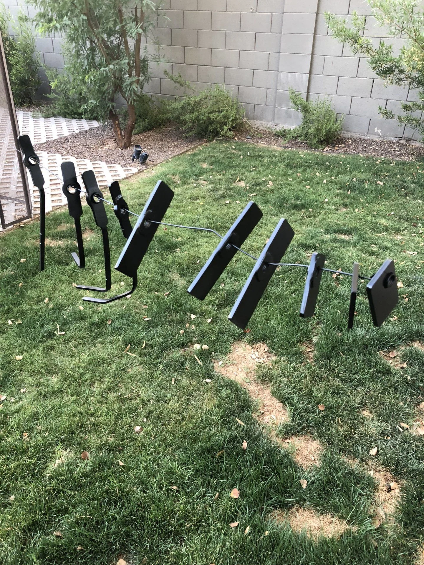 BudBuilt slider hardware on coat hanger for painting