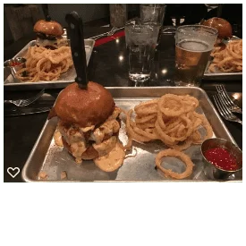 burgers at Lou's
