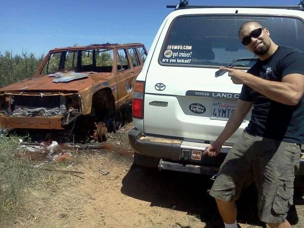 Burn't Jeep!