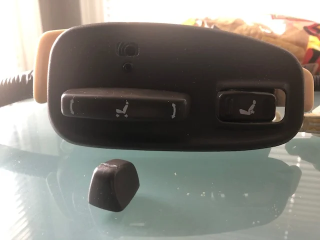 Buttons still snap in (except for driver side recline button)