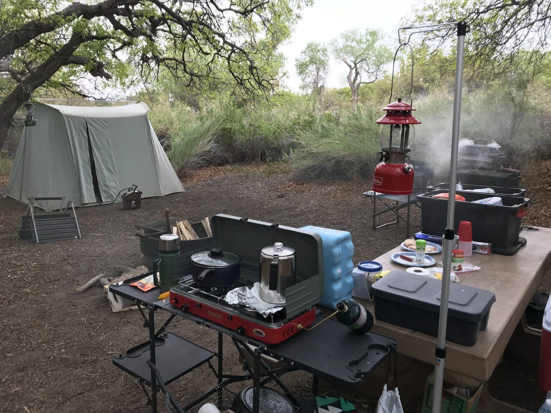 Camp at Starr Springs all to ourselves