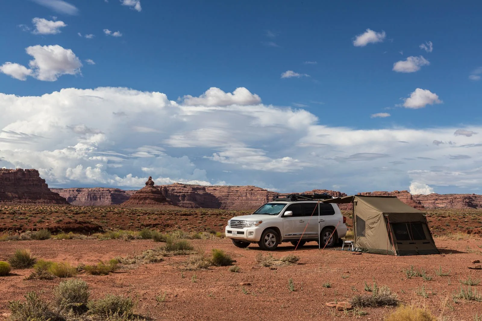 Camp at Valley of the Gods