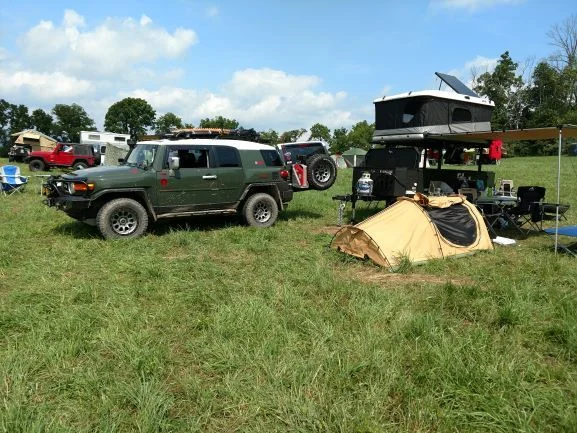 camp site set up