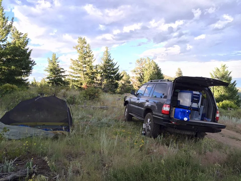 Camping above Boulder, CO