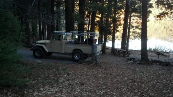 Camping Lakeside near Truckee, CA around 20 degrees that night in february