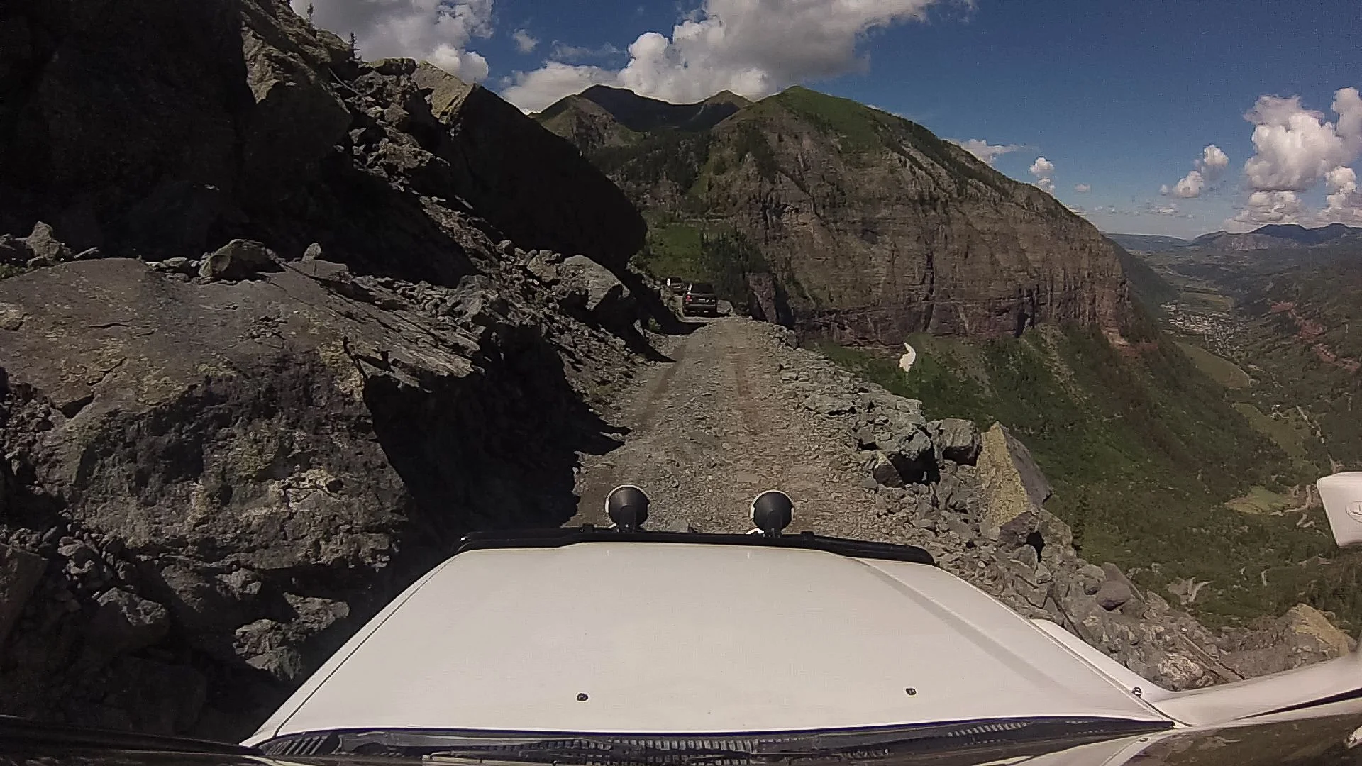 Can see Telluride down in the canyon