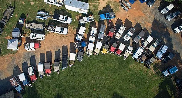 Carolina Relic Run from drone