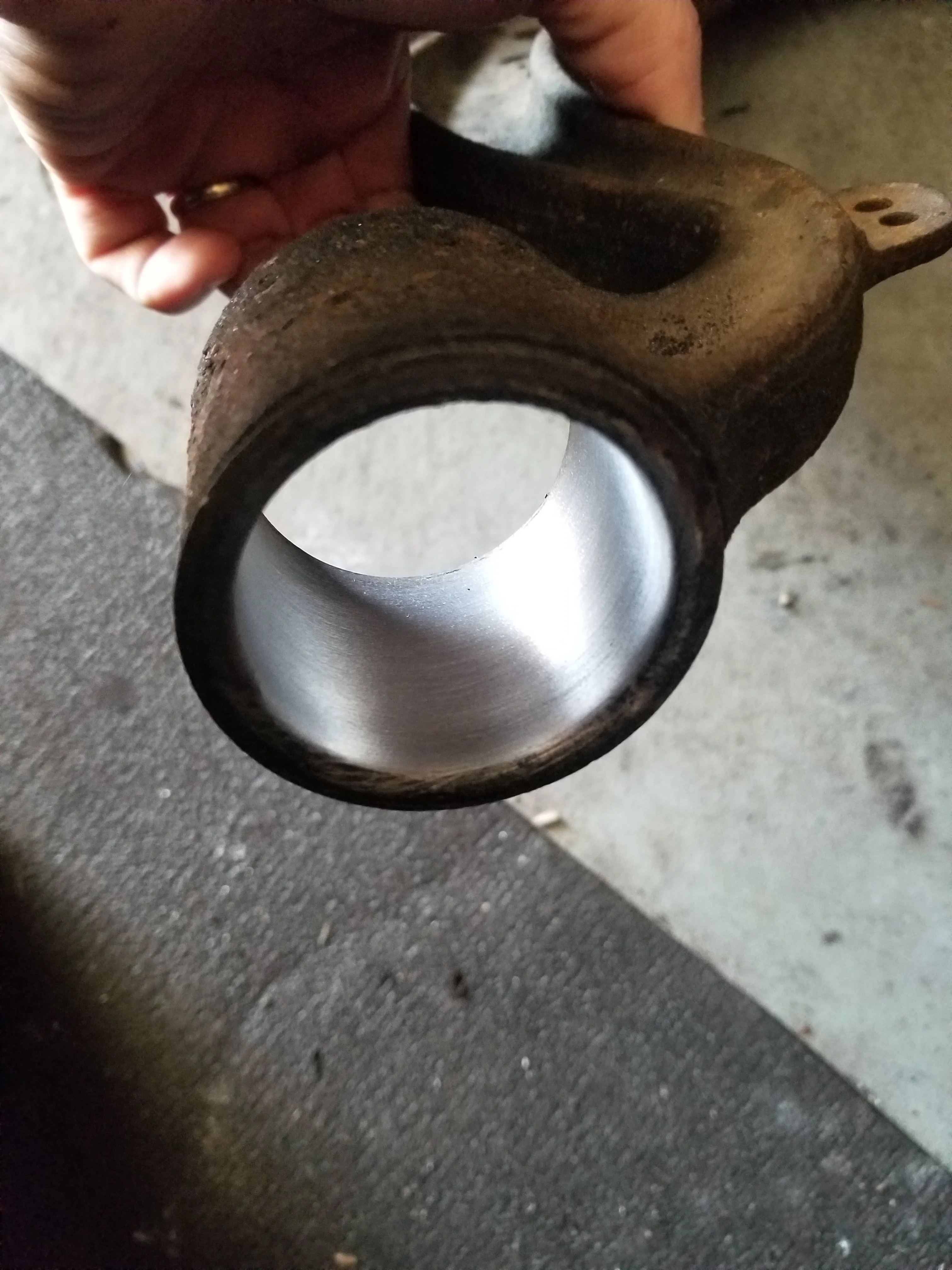 Cleaned out arm bushing sleeve