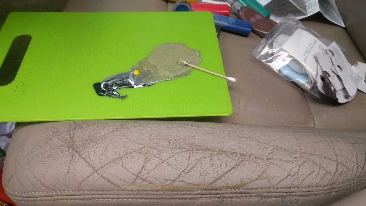 cosmetic improvement of leather seat and door panel