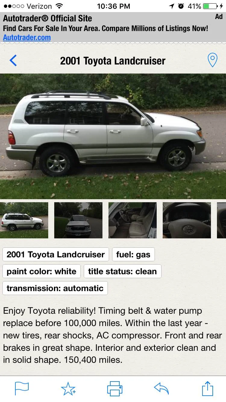 Craigslist ad