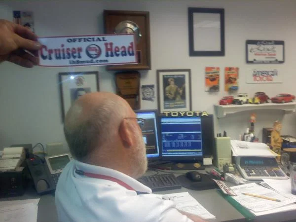 Crusierdan in his office....