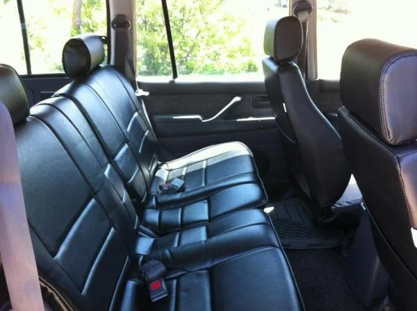 Custom Leather in the back