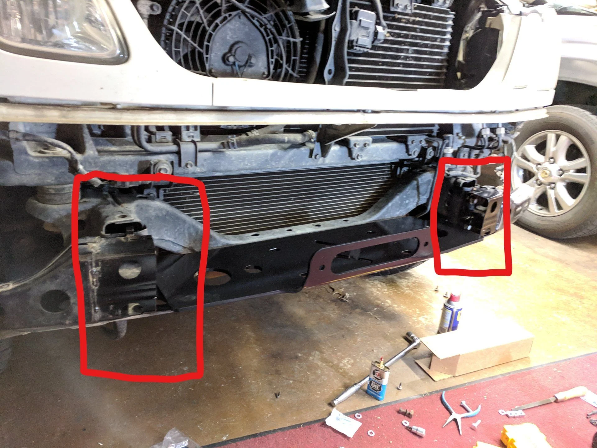 Cut bumper reinforcement