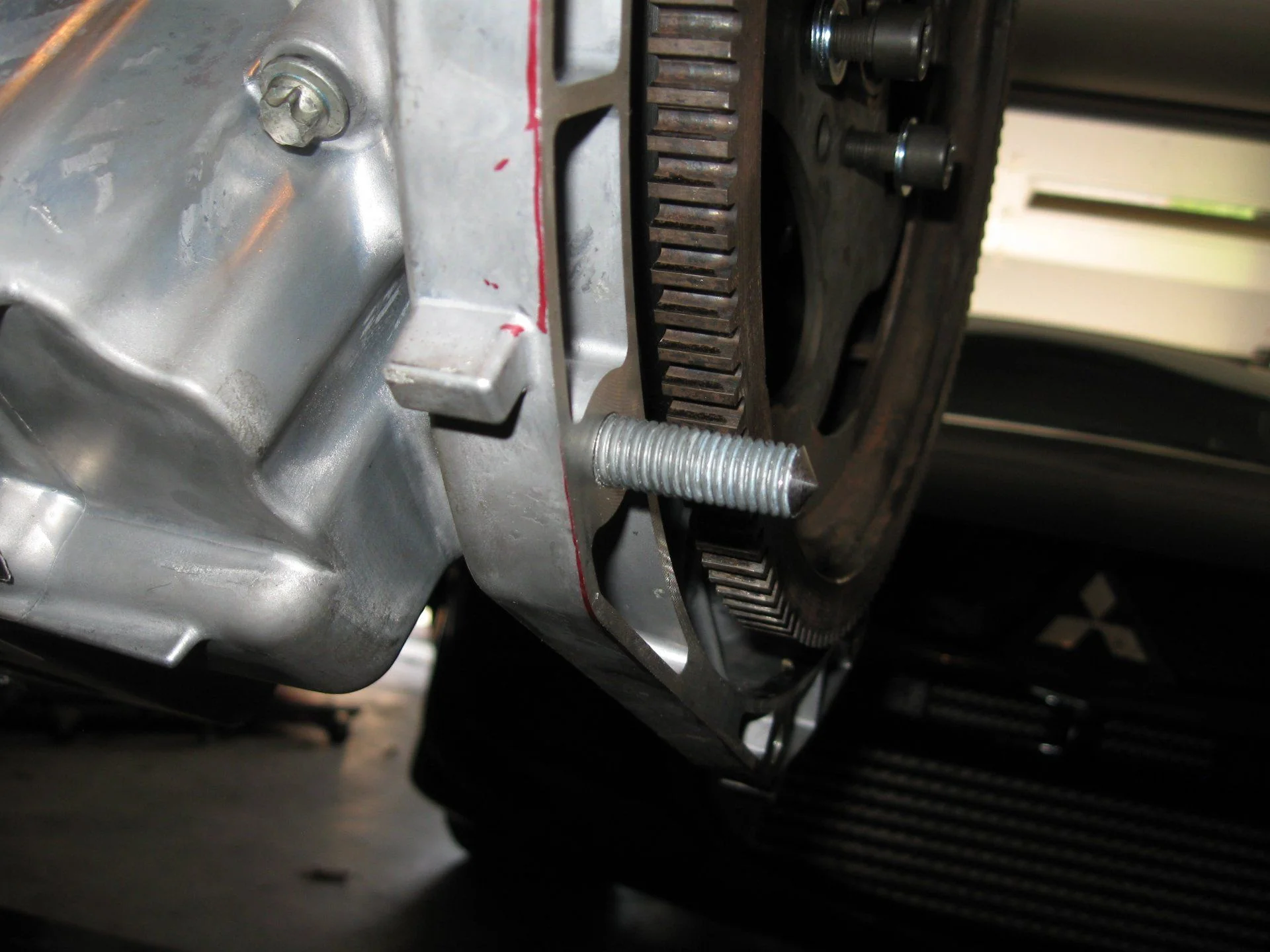 dingus to mark hole for adapter plate