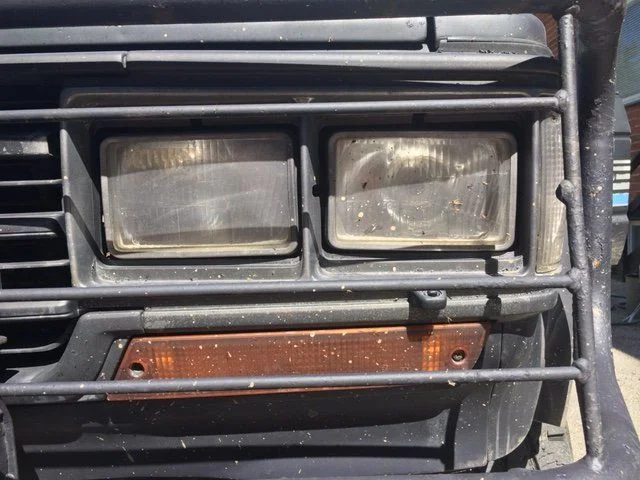 Dirty headlamps