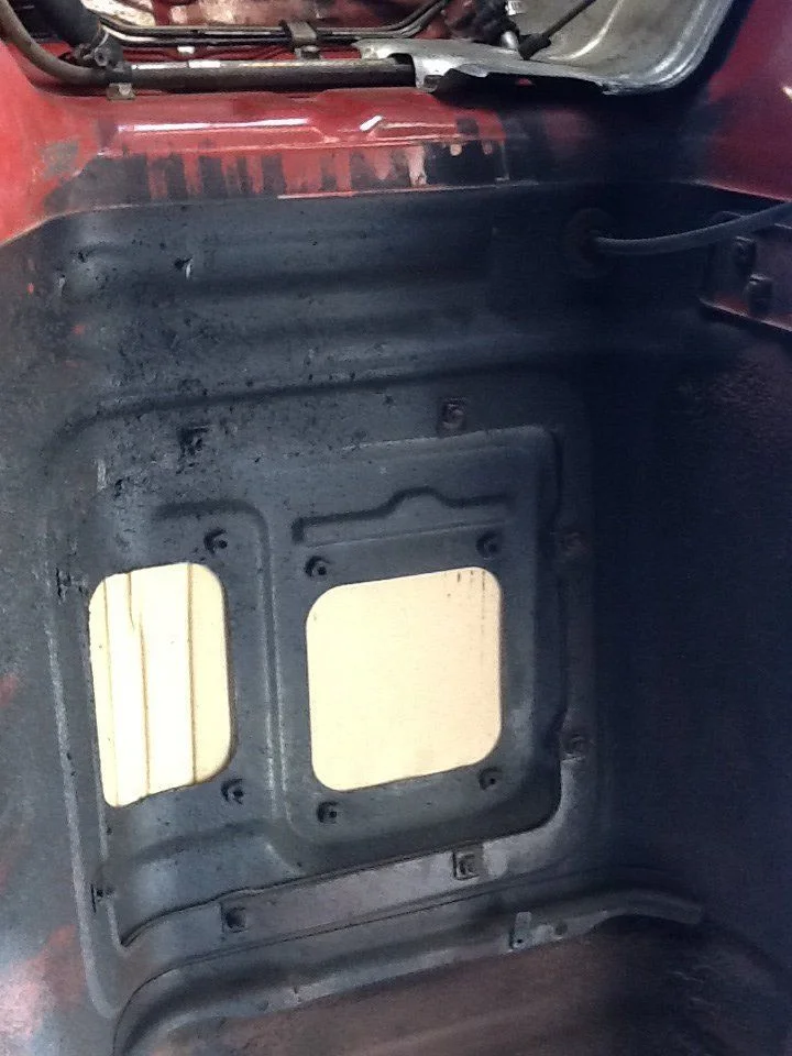 Dirty undercarriage