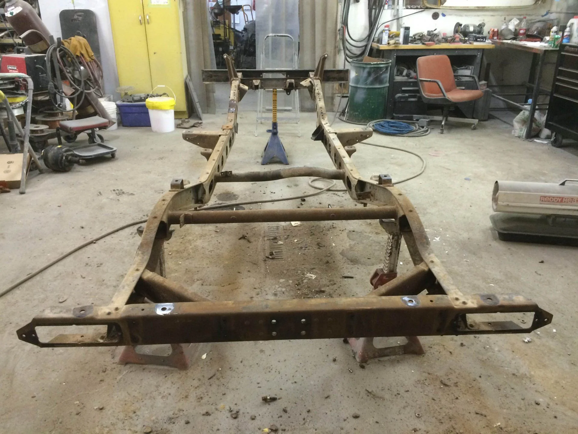 Down to the frame