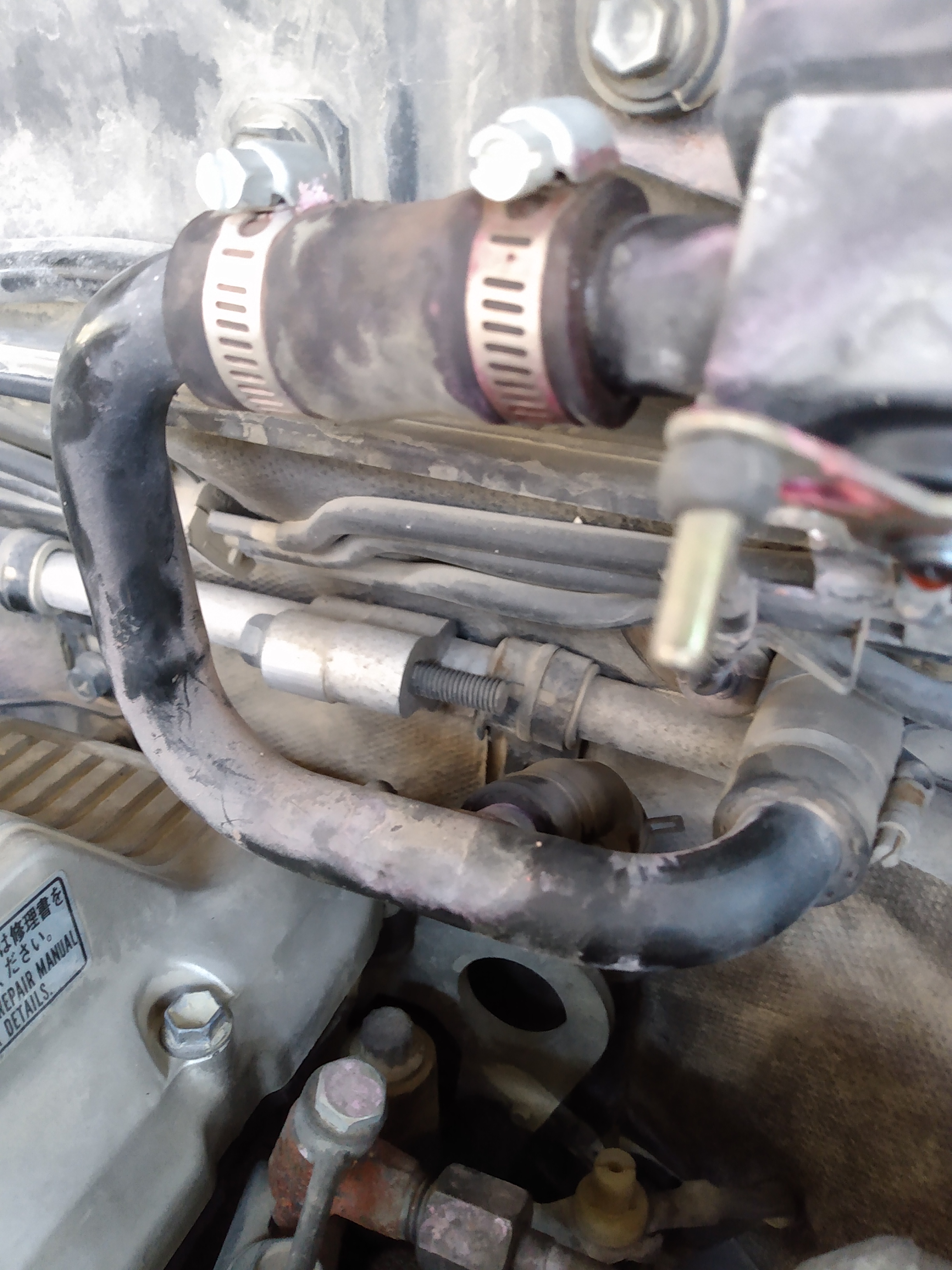 Downstream of heater valve 2