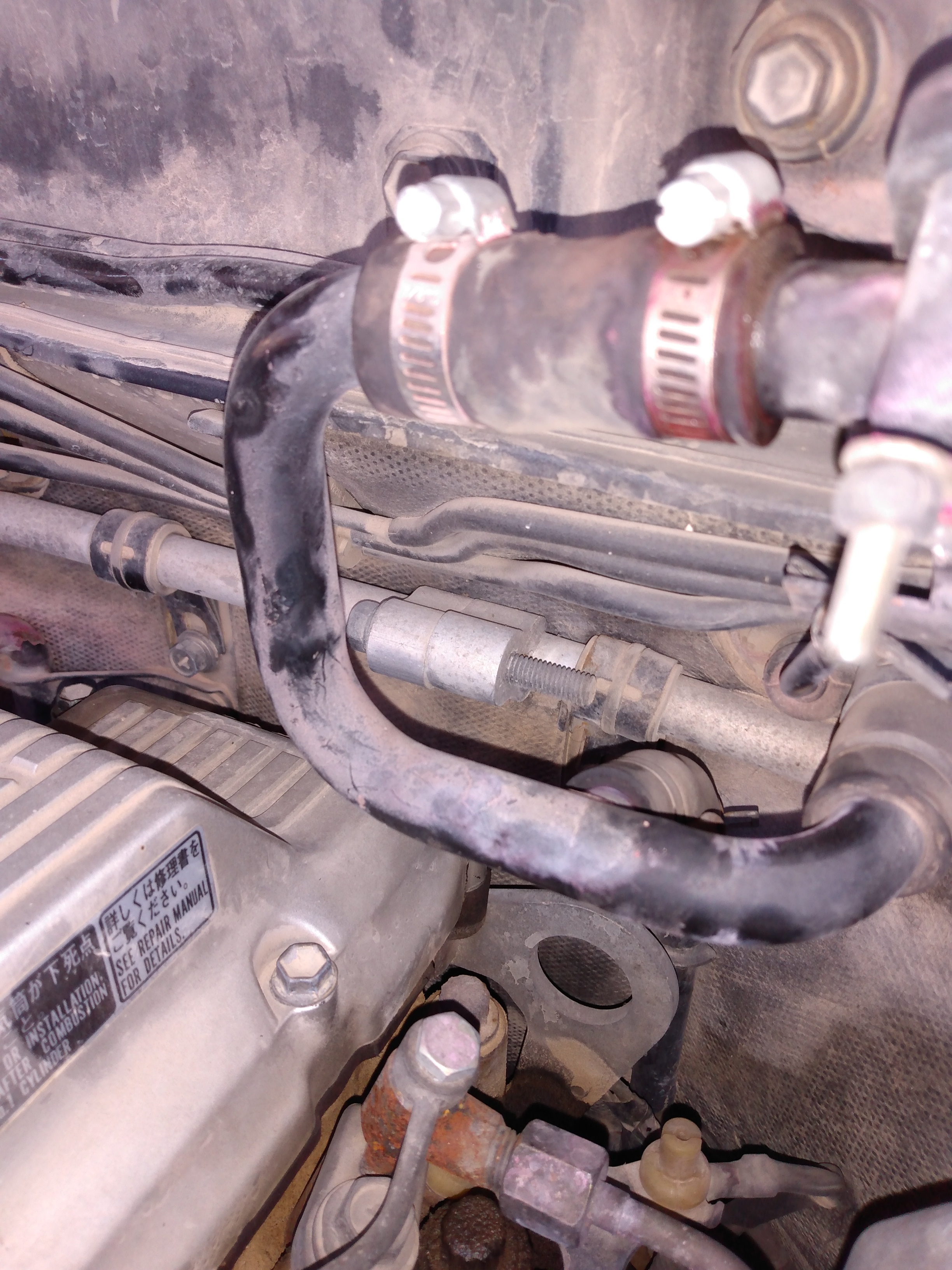 Downstream of heater valve