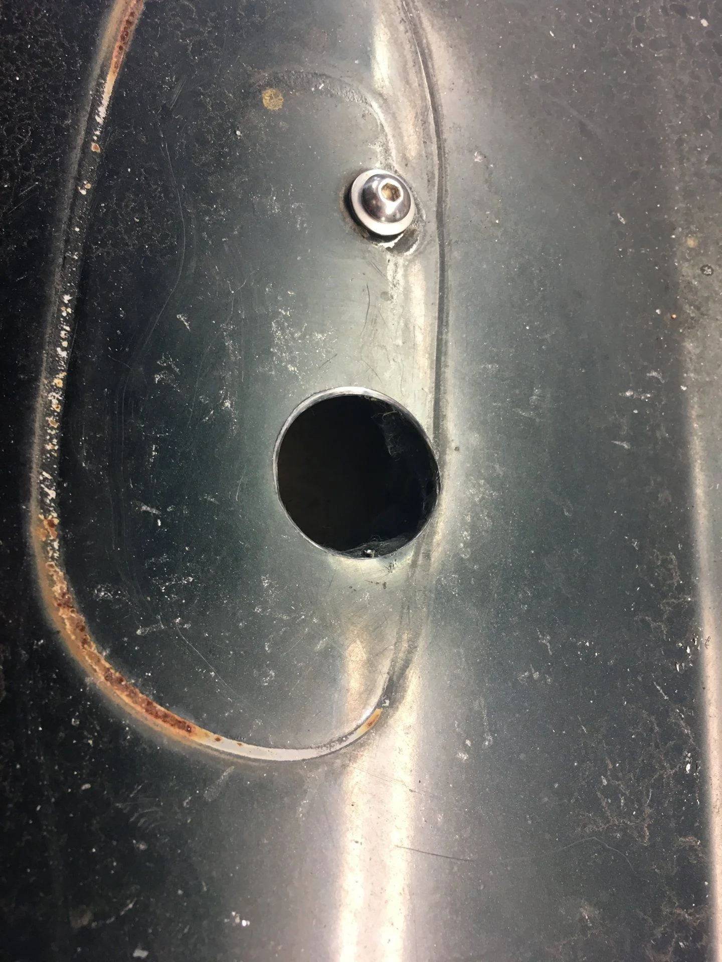 Drilled out