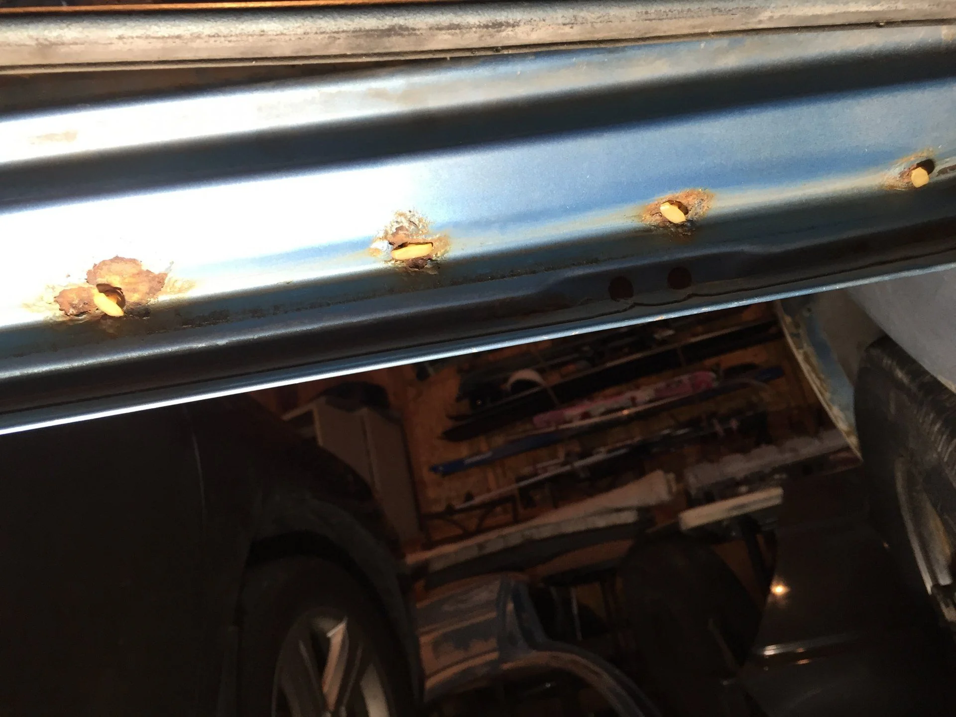 Driver door bottom