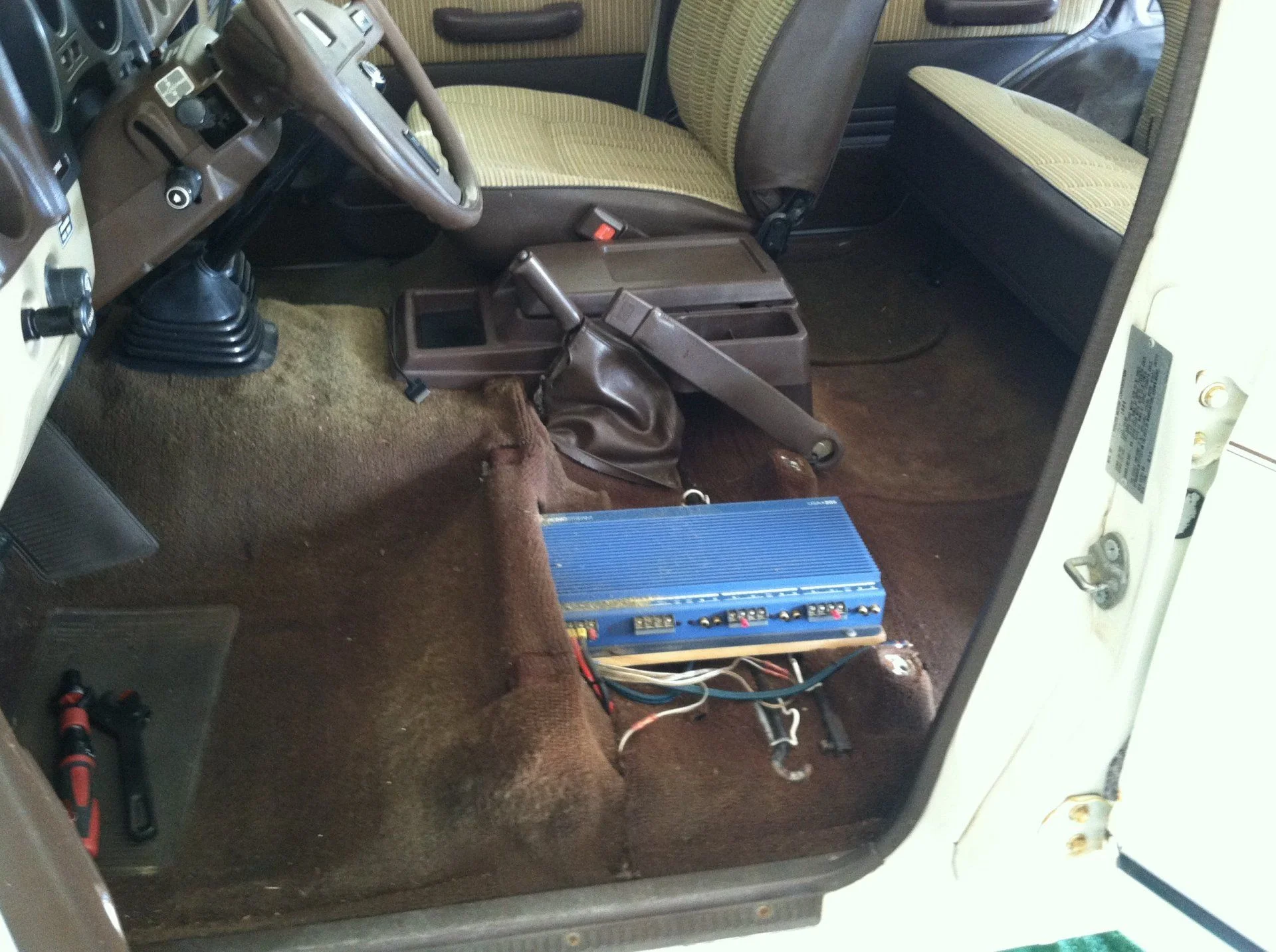 driver's seat out
