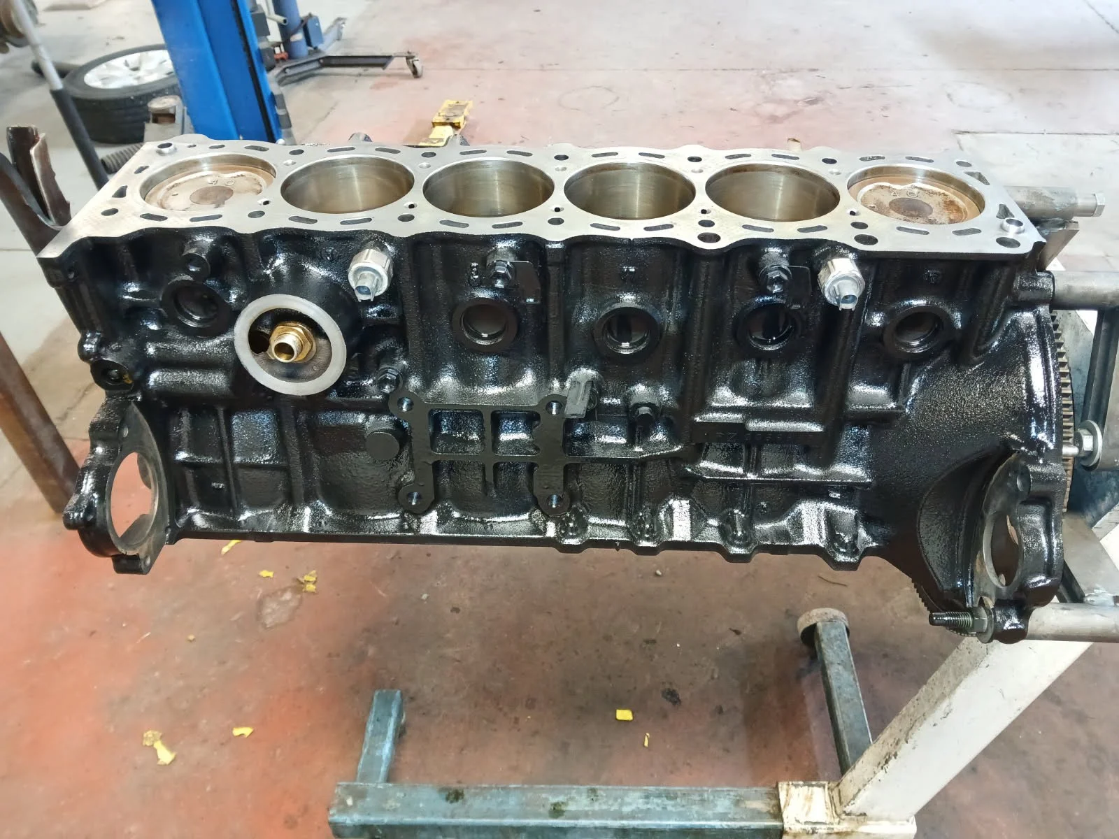 engine block painted