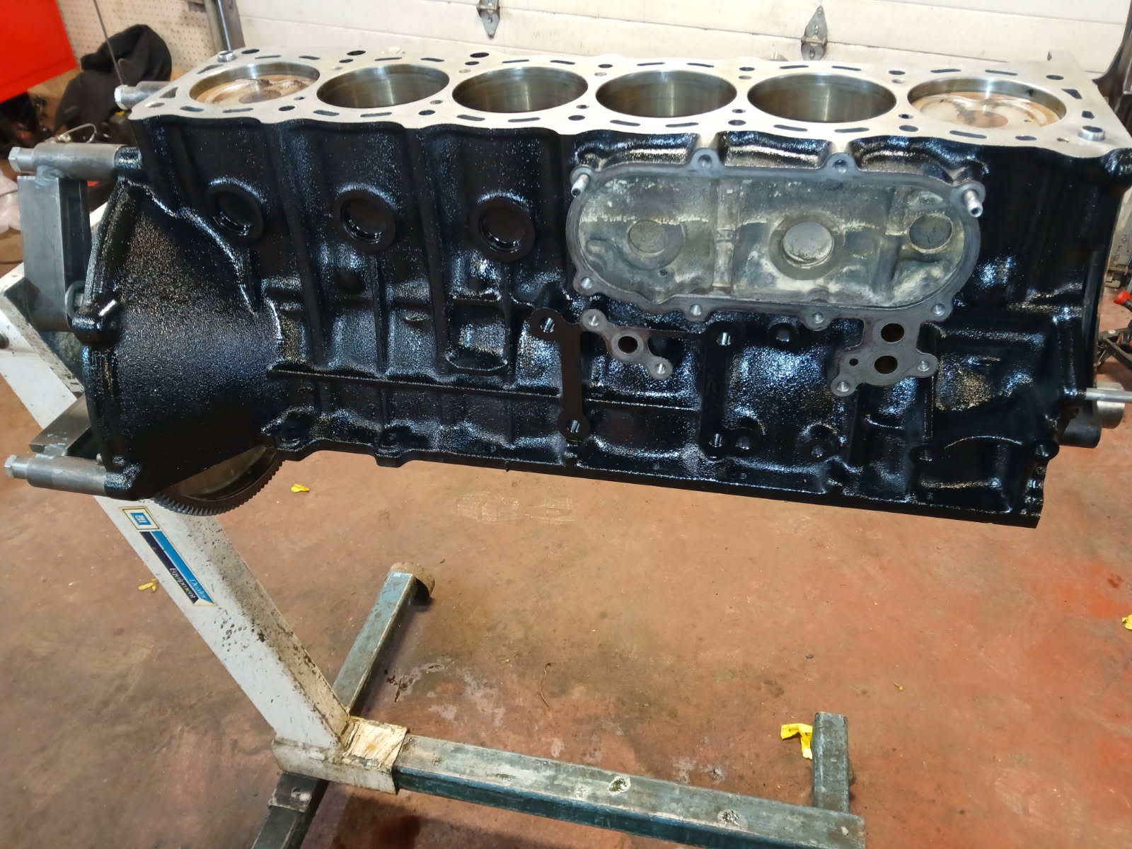 engine block painted
