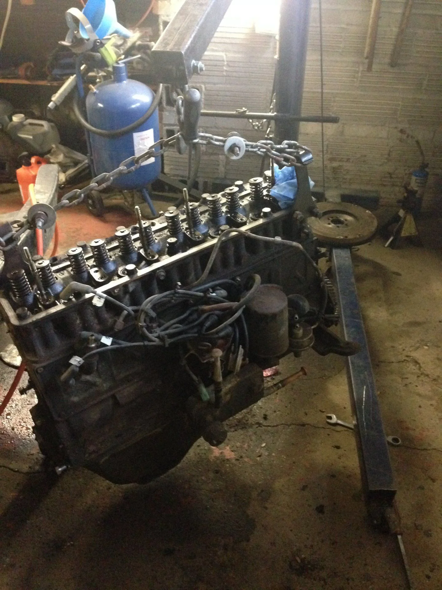 Engine on hoist pass view 2