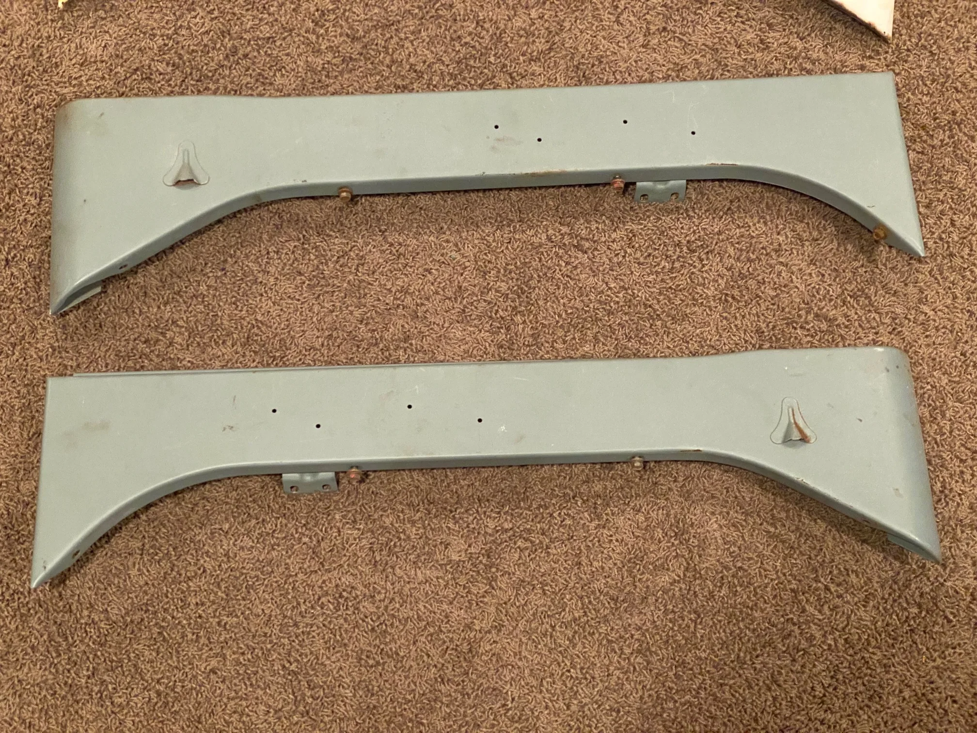 Fender aprons - blasted