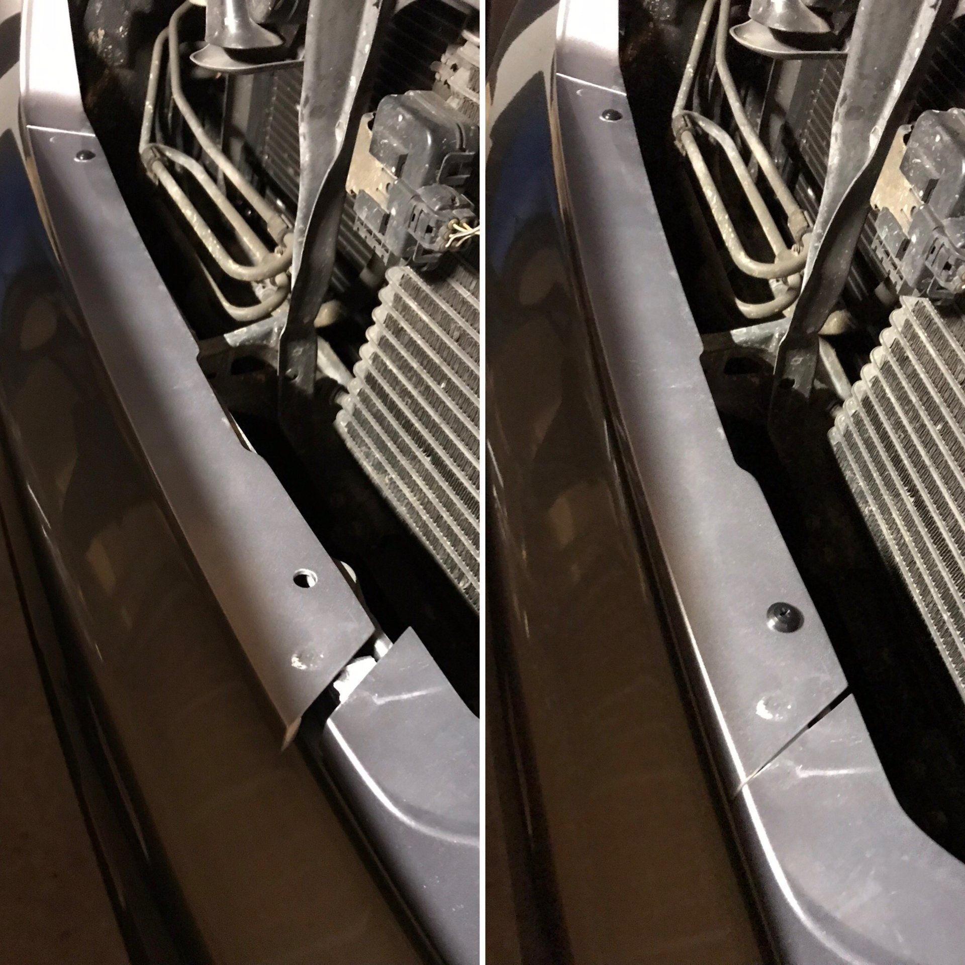 Fixed the broken grille bracket thing