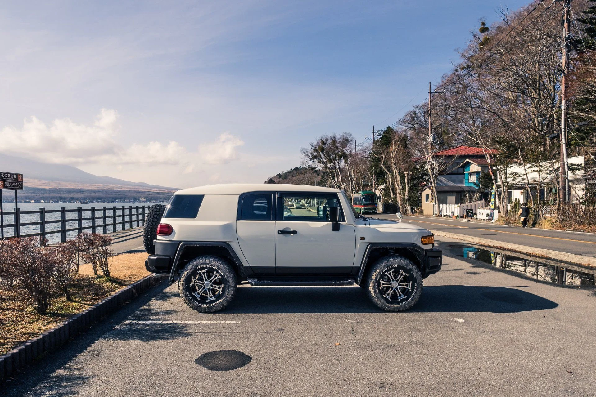 FJ at Lake Yamanaka.