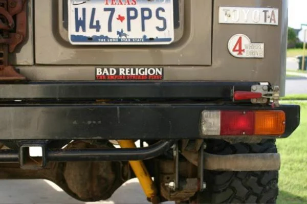 FJ40 rear tire carrier.