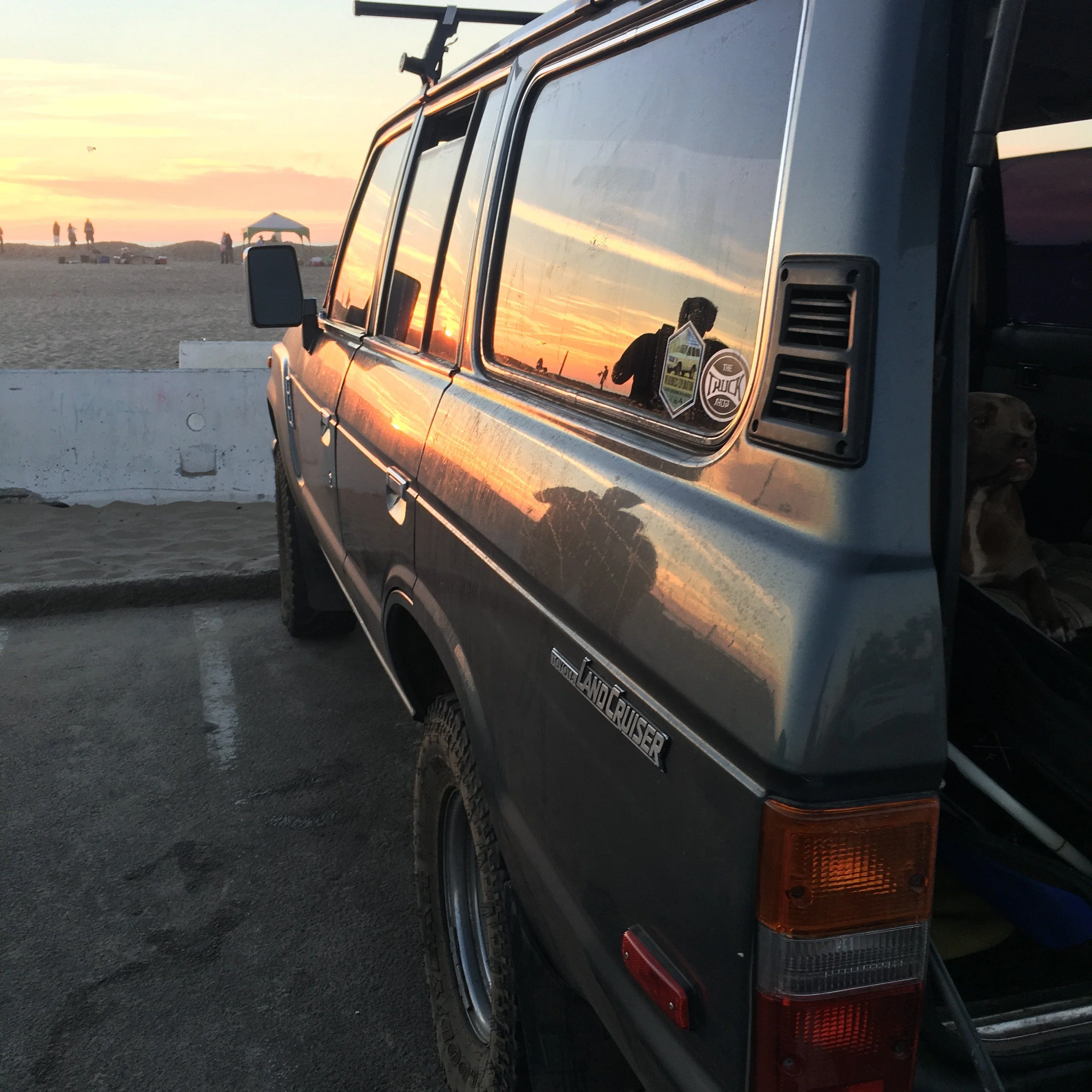 FJ62 sunset